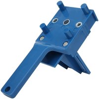 CCYKXA Blauer Lochsucher, Holzbearbeitungs-Lochführung, gerade Lochbohrführung, verstellbare Zimmerei-Bohrführung für 6/8/10 mm Bohrer von CCYKXA