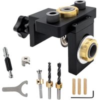 CCYKXA Bohrlehren-Set, 3-in-1, verstellbare Dübellehre, Bohrführung mit Holzdübel-Stanzgerät zum Dübeln von Holz CCYKXA Bohrlehren-Set, 3-in-1, verstellbare Dübellehre, Bohrführung mit Holzdübel-Stanzgerät zum Dübeln von Holz von CCYKXA