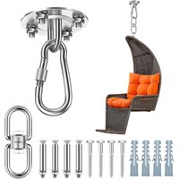 CCYKXA Deckenhaken, Hängematten-Hängesessel, Schaukelstuhl und Zubehör-Boxsackhalter, maximale Tragfähigkeit beträgt 400 kg mit 360°-Rotationsdesign. von CCYKXA