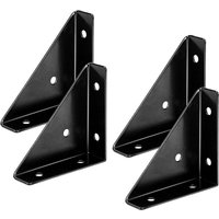 CCYKXA Eckhalterung 4er-Set, Bett-Eckhalterung, Dreiecksklemme, Befestigungsverbinder, Halterung für Schreibtisch und Bett, Schwarz CCYKXA Eckhalterung 4er-Set, Bett-Eckhalterung, Dreiecksklemme, Befestigungsverbinder, Halterung für Schreibtisch und Bett, Schwarz von CCYKXA