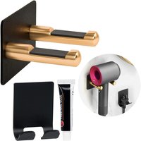 CCYKXA Haartrocknerhalter für Dyson, Universal-Wandhalterung, Edelstahl-Badezimmer-Wandhalterung für Dyson, Supersonic-Haartrockner mit Klebeband von CCYKXA