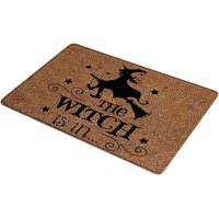 CCYKXA Halloween-Fußmatte, Halloween-Dekoration, Fußmatte für den Innenbereich, Eingang, Hexenfledermäuse, Zitronenbad, Halloween-Fußmatte, von CCYKXA