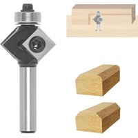 CCYKXA Hobelschneider, Wendeplatten-Fasenschneider, 4-seitige Wechselklinge, 8-mm-Schaft, 27 mm Durchmesser, 45°-Winkel, mit Kugellager, für Holz, CCYKXA Hobelschneider, Wendeplatten-Fasenschneider, 4-seitige Wechselklinge, 8-mm-Schaft, 27 mm Durchmesser, 45°-Winkel, mit Kugellager, für Holz, von CCYKXA