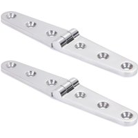 CCYKXA Hochglanzpolierte Edelstahl-Möbelscharniere, auch für maritime Anwendungen geeignet, 152 mm x 30 mm, 2er-Packung. von CCYKXA
