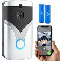 CCYKXA Kabellose Video-Türklingel, Alexa-kompatible intelligente Türklingel, funktioniert mit Google Assistant, kabellose 1080P-Kamera mit Akku, von CCYKXA