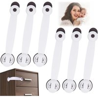 CCYKXA Kindersicherung für Schranktüren, 6 Stück Baby-Sicherheitsriegel, Baby-Türschloss, Sicherheitsschloss für Schublade, Tür, Schrank, von CCYKXA