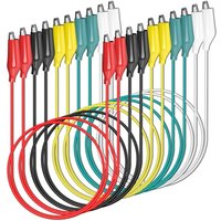 CCYKXA Krokodilklemmen mit doppeltem Ende, für elektrische Schaltungsverbindungen, elektrische Tests, 5 Farben, 10 Stück von CCYKXA