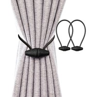 CCYKXA Magnetische Gardinenhalter mit verbessertem, größerem Magneten, 2er-Pack, 48 cm, für Gardinen im Innen- und Außenbereich – Schwarz CCYKXA Magnetische Gardinenhalter mit verbessertem, größerem Magneten, 2er-Pack, 48 cm, für Gardinen im Innen- und Außenbereich – Schwarz von CCYKXA