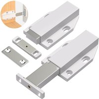 CCYKXA Push-to-Open-Druckknopf, 2er-Set, Magnet-Push-Tür, Schrank-Push-Schublade, Push-Pull-Verriegelung für Schrank, Magnetverschluss, CCYKXA Push-to-Open-Druckknopf, 2er-Set, Magnet-Push-Tür, Schrank-Push-Schublade, Push-Pull-Verriegelung für Schrank, Magnetverschluss, von CCYKXA