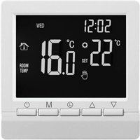 CCYKXA Raumthermostat für kabelgebundenen Heizkessel mit programmierbarem digitalem LCD-Display, Wochenprogrammiermodi und integriertem Frostschutz CCYKXA Raumthermostat für kabelgebundenen Heizkessel mit programmierbarem digitalem LCD-Display, Wochenprogrammiermodi und integriertem Frostschutz von CCYKXA