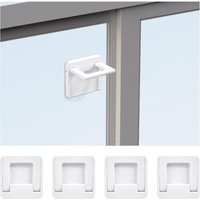 CCYKXA Schiebetürschloss, 4-teiliges Fenster-Kindersicherungsschloss mit Klebepad, ohne Bohren für Babysicherheit und Diebstahlschutz CCYKXA Schiebetürschloss, 4-teiliges Fenster-Kindersicherungsschloss mit Klebepad, ohne Bohren für Babysicherheit und Diebstahlschutz von CCYKXA