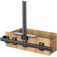 CCYKXA Schrank-Hardware-Vorrichtung, verstellbare Türgriff-Bohrführung, Stanz-Locator aus Aluminiumlegierung, Schrank-Schubladen-Bohrmesswerkzeug CCYKXA Schrank-Hardware-Vorrichtung, verstellbare Türgriff-Bohrführung, Stanz-Locator aus Aluminiumlegierung, Schrank-Schubladen-Bohrmesswerkzeug von CCYKXA