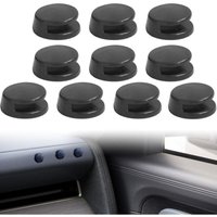 CCYKXA Schwarzes Autositzzubehör, 10er-Pack Mini-Autohaken, selbstklebender Haken, Auto-Gadget, internes Ladekabel, Schlüssel, USB-Kabel, von CCYKXA