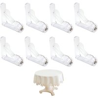CCYKXA Set mit 8 luxuriösen Tischdeckenclips aus robustem Kunststoff mit stabiler Feder, für Tischplatten bis zu 45 mm Dicke – ideal für den Innen CCYKXA Set mit 8 luxuriösen Tischdeckenclips aus robustem Kunststoff mit stabiler Feder, für Tischplatten bis zu 45 mm Dicke – ideal für den Innen von CCYKXA