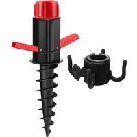 CCYKXA Sonnenschirmhalter, Sonnenschirmständer, Einschraubhalterung mit Griff für Sonnenschirm, Bodenhülse für Strand/Sand/Rasen/Boden, für 22-32 mm von CCYKXA