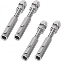 CCYKXA Stück Edelstahl-Kabelspanner, Metall-Schraubklemme für 4 mm Edelstahlkabel, Drahtseil-Anschlussschraube, Edelstahl, zur Befestigung von CCYKXA Stück Edelstahl-Kabelspanner, Metall-Schraubklemme für 4 mm Edelstahlkabel, Drahtseil-Anschlussschraube, Edelstahl, zur Befestigung von von CCYKXA