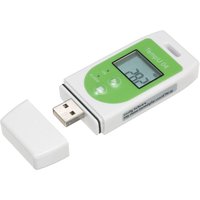 CCYKXA Thermometer-Datenlogger, Mehrzweck-USB-Temperaturlogger, wiederverwendbarer Temperaturlogger mit 32.000 Aufzeichnungskapazitäten, grün von CCYKXA