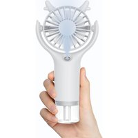 CCYKXA Tragbarer Nebelventilator, Mini-Handventilator, leiser Desktop-Ventilator, wiederaufladbarer USB-Taschenventilator mit 3 Geschwindigkeiten für von CCYKXA