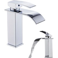 CCYKXA Waschtisch-Mischbatterie - Modernes Wasserfall-Design mit Pop-up-Ablaufgarnitur - Waschbeckenarmaturen für heißes und kaltes Wasser, CCYKXA Waschtisch-Mischbatterie - Modernes Wasserfall-Design mit Pop-up-Ablaufgarnitur - Waschbeckenarmaturen für heißes und kaltes Wasser, von CCYKXA