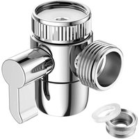 Wege-Dusche-Umschaltventil mit M22-M24-Adapter, Absperrventil, Umschaltventil für Küche oder Bad von CCYKXA