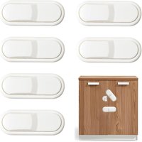 CCYKXA Weiß 6 Stück Baby Türschloss, Kindersicherung Schubladensicherung, Baby Schranksicherung, Baby Sicherheitstür mit Kleber, Ohne Bohren für CCYKXA Weiß 6 Stück Baby Türschloss, Kindersicherung Schubladensicherung, Baby Schranksicherung, Baby Sicherheitstür mit Kleber, Ohne Bohren für von CCYKXA