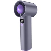 Ccykxa - 1 Stück tragbarer Mini-Ventilator, Handventilator mit 5 Windgeschwindigkeiten, wiederaufladbar mit 3000 mAh, Ventilator wird mit Trageband von CCYKXA