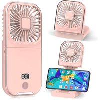 1 Stück tragbarer Mini-Ventilator (Pink), wiederaufladbar über usb, leise, ideal für Büro, Zuhause, im Freien und zum Schlafen - Ccykxa von CCYKXA