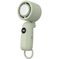 Ccykxa - 1 Stück tragbarer Turbo-Ventilator - wiederaufladbarer Mini-Faltventilator mit Digitalanzeige, geräuscharm, starker Luftstrom, geeignet für von CCYKXA