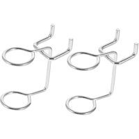 Ccykxa - 10 Stück Stecktafel-Haken, Werkzeughalter, Schraubendreher-Organizer, Wandregale, Racks, Multi-Werkzeug-Organizer, Eisenmädchen-Lagerregal, von CCYKXA