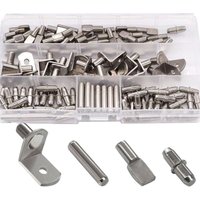 Ccykxa - 120 Stück 4 Arten Regalstützstifte Regalstützstifte, Metallregalstützstift, für Küchenschrank-Bücherregalmöbel 5 mm, 6 mm von CCYKXA