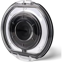 170 × 160 × 10) Mülleimer-Abdeckung für Dyson v6 Staubsauger-Modelle DC58 DC59 DC62 DC72 DC74 SV03 SV07, Staubbehälter-Abdeckung, transparente von CCYKXA