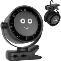 1PC Tragbarer Clip-Ventilator, USB-aufladbarer Mini-Ventilator, 720-Grad-Drehung, 5 Geschwindigkeiten mit LED-Anzeige, Leiser Tischventilator für 1PC Tragbarer Clip-Ventilator, USB-aufladbarer Mini-Ventilator, 720-Grad-Drehung, 5 Geschwindigkeiten mit LED-Anzeige, Leiser Tischventilator für von CCYKXA