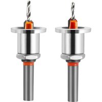 Ccykxa - 2 Stück 8 mm Holzbearbeitungsbohrer, Kegelloch-Holzsenkerbohrer, HSS-Bohrer-Set, Fasenbohrer-Set zum Bohren von Holz, Kunststoff, Bohren von von CCYKXA