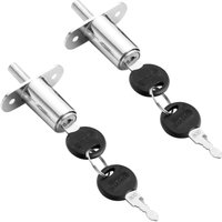 Ccykxa - 2 Stück Möbelschiebeschrankschloss, Schrankschloss, Kerndruckzylinder, Schrankmöbel-Hardware-Schloss, offener Typ, für Chefbüros, Lagerhäuser Ccykxa - 2 Stück Möbelschiebeschrankschloss, Schrankschloss, Kerndruckzylinder, Schrankmöbel-Hardware-Schloss, offener Typ, für Chefbüros, Lagerhäuser von CCYKXA