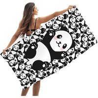 Ccykxa - 2 Stück Panda-Strandtuch für Kinder, schnelltrocknend, ultra-saugfähig, superweich – Stranddecke, Pool, Reisen, Schwimmen – 75 x 150 cm Ccykxa - 2 Stück Panda-Strandtuch für Kinder, schnelltrocknend, ultra-saugfähig, superweich – Stranddecke, Pool, Reisen, Schwimmen – 75 x 150 cm von CCYKXA