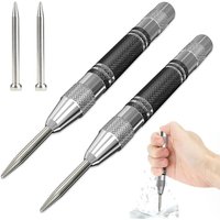 2 Stück automatischer Stanzer, automatischer Körner, Federspannungs-Körnerstanzer, verstellbarer automatischer Schlagstanzer, für Holz, Wand, Metall, von CCYKXA