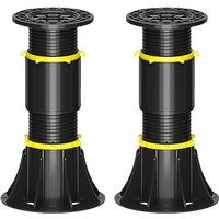 Ccykxa - 2 höhenverstellbare Bettstützbeine 21-34 cm, Lattenrost-Stützfüße für die Bettmitte, verstellbare Bettrahmen-Stützbeine als Ersatz, geeignet von CCYKXA