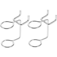 Ccykxa - 20 Stück Stecktafel-Haken, Stecktafel-Halter, elektrische Werkzeughalter, Stecktafel-Aufhänger, Mädchen-Garderobe, Lagerregal, Haushaltseisen von CCYKXA