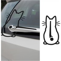 200×320×1)Katzenwischeraufkleber, lustiger Kätzchenwischeraufkleber, niedliche 3D-Aufkleber für die Heckscheibe, Autoaufkleber für die Computerwand von CCYKXA