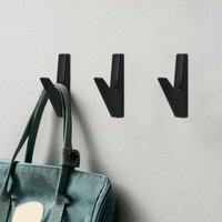 Ccykxa - 2PCS Badezimmer-Wandhaken, Wandgarderobe, Badezimmerhaken, für Küche, Badezimmerhaken, Büro, Schrank, Aluminium, Tragfähigkeit bis 20 kg – von CCYKXA