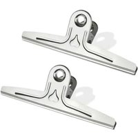 Ccykxa - 300 × 110 × 67) riesige Bulldoggen-Büroklammern – 2 Stück Bulldoggen-Zeichenklammern, 30 cm groß, extra große Metallscharnierklammern, von CCYKXA