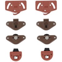 Ccykxa - 4 Paar Schrankrad-Schiebetürverkleidung für Schiebetürführung, Schiebetürrollen, Schrank, Kleiderschrank, Radführung, Riemenscheibe, von CCYKXA