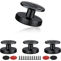 Ccykxa - 4 Stück Verstellbare Beine, Höhenverstellbar 27-40 mm Möbelbeine mit Anti-Kratz-Pad, Verstellbare Tischbeine Selbstklebend oder von CCYKXA
