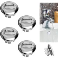 Ccykxa - 4 Stück Waschbecken-Überlaufabdeckung, dekorative Überlaufabdeckung, Waschbecken-Überlaufstopfen, Waschbecken-Überlaufabdeckung, verwendet Ccykxa - 4 Stück Waschbecken-Überlaufabdeckung, dekorative Überlaufabdeckung, Waschbecken-Überlaufstopfen, Waschbecken-Überlaufabdeckung, verwendet von CCYKXA