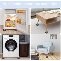 Ccykxa - 4 Stück schwarze Antivibrationsmatte für Waschmaschine, Geräuschreduzierung, Waschmaschinenfüße mit Gummipolster, für Waschmaschinen, von CCYKXA