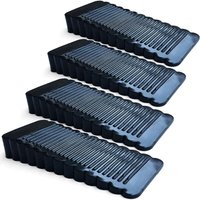 Ccykxa - 4 Stück schwarzer Türkeil, weicher Gummi, rutschfester Block, höhenverstellbarer Türstopper für Fliesen, Boden, Beton, Zement, Teppich Ccykxa - 4 Stück schwarzer Türkeil, weicher Gummi, rutschfester Block, höhenverstellbarer Türstopper für Fliesen, Boden, Beton, Zement, Teppich von CCYKXA