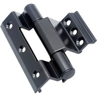 Ccykxa - 4-teiliges Scharnier für Türen und Fenster aus Aluminium mit gebrochener Brücke, Fenstergitter, Tür- und Fensterscharnier aus Ccykxa - 4-teiliges Scharnier für Türen und Fenster aus Aluminium mit gebrochener Brücke, Fenstergitter, Tür- und Fensterscharnier aus von CCYKXA