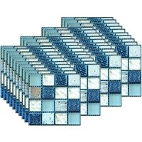 40 Stück Wandfliesenaufkleber, 10 x 10 cm, wasserdicht, selbstklebend, Fliesenaufkleber für die Inneneinrichtung - Ccykxa 40 Stück Wandfliesenaufkleber, 10 x 10 cm, wasserdicht, selbstklebend, Fliesenaufkleber für die Inneneinrichtung - Ccykxa von CCYKXA
