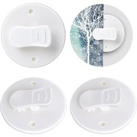 Ccykxa - 4er-Pack Duschvorhang-Clips mit Wasserschutz, selbstklebende Duschvorhang-Beschwerungsklammern, kleiner Drahthalter für hängende Dusche, Ccykxa - 4er-Pack Duschvorhang-Clips mit Wasserschutz, selbstklebende Duschvorhang-Beschwerungsklammern, kleiner Drahthalter für hängende Dusche, von CCYKXA
