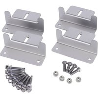 Ccykxa - 4er-Pack Solarpanel-Z-Halterung – 100 mm für Solarpanel-Dachmontage mit Muttern und Schrauben für Wohnmobil-, Boots-, Dach-, Wand- und von CCYKXA